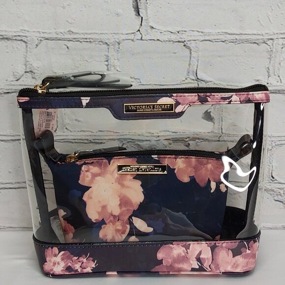 'VICTORIA'S SECRET' COSMETIC BAG'S COMPLETE 3-PIECE TRAVEL SET - Picture 6 of 16